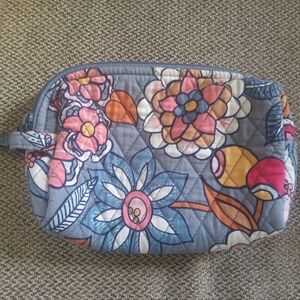 Vera Bradley Quilted Cosmetic Pouch With Handle